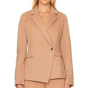 SPANX Women's Toffee Asymmetrical Blazer Size Small NWT
